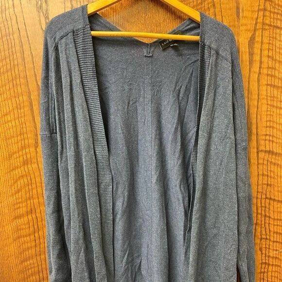 Lane bryant blue v back‎ open front cardigan - Picture 2 of 9